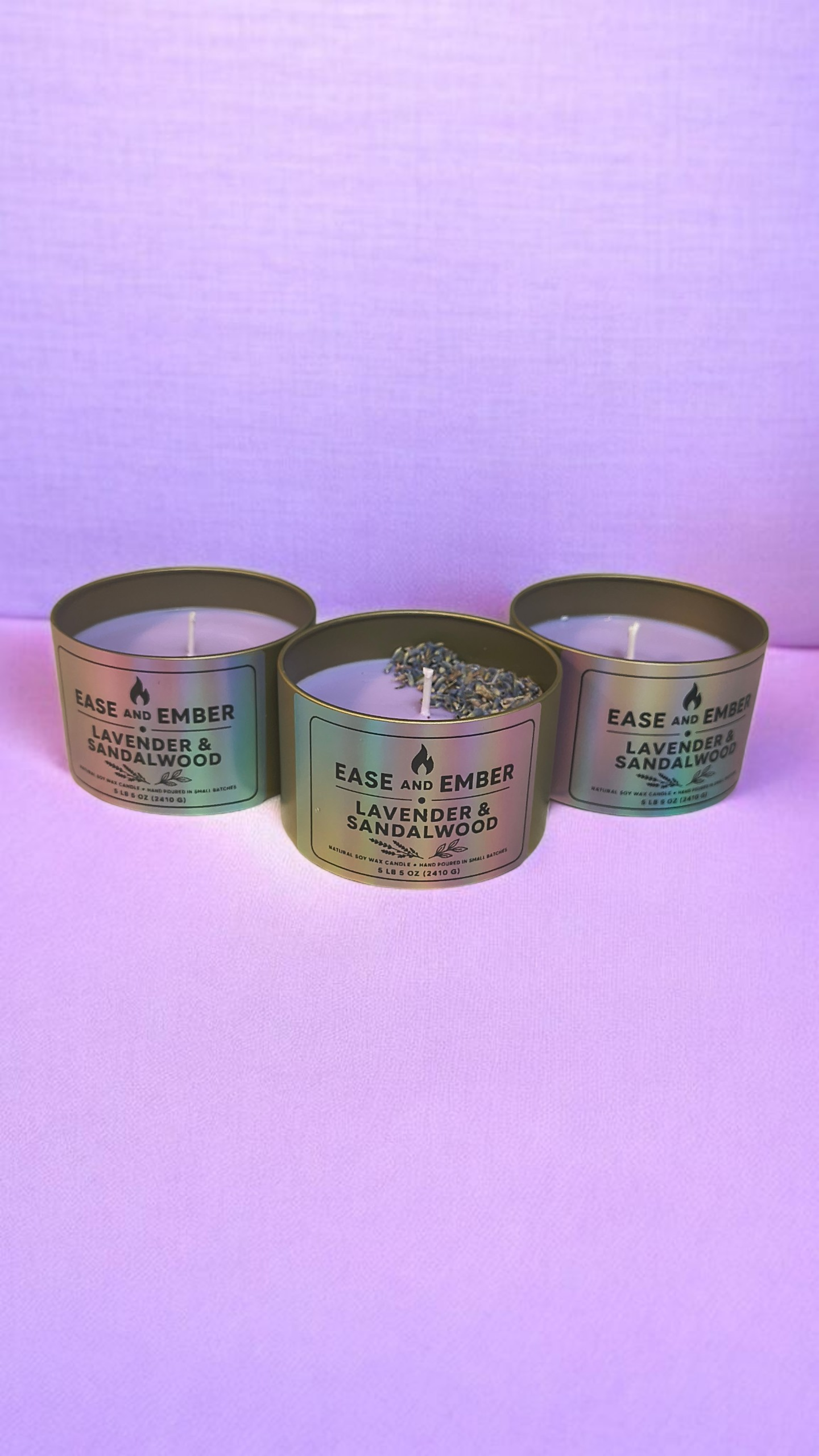 Lavender-and-Sandalwood Scented Candle