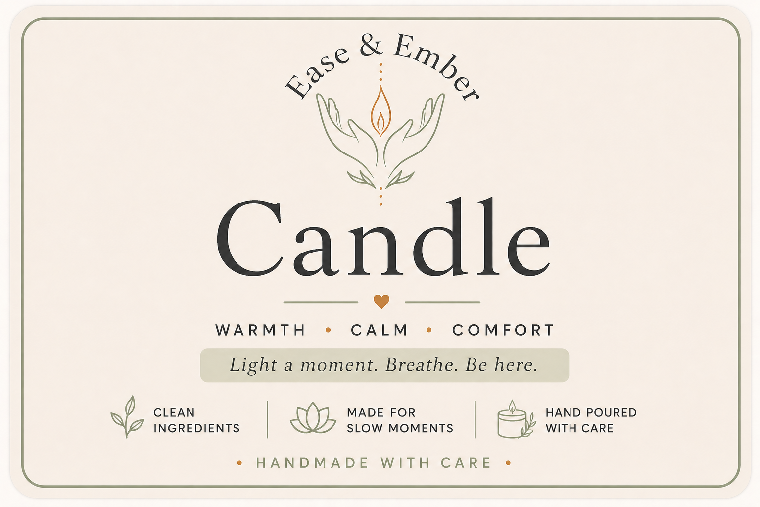 Lavender-and-Sandalwood Scented Candle