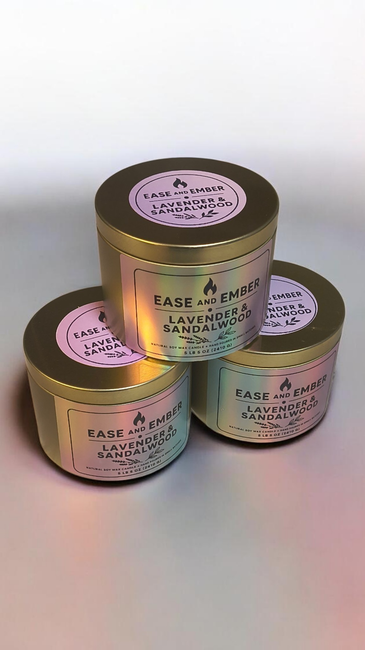 Lavender-and-Sandalwood Scented Candle