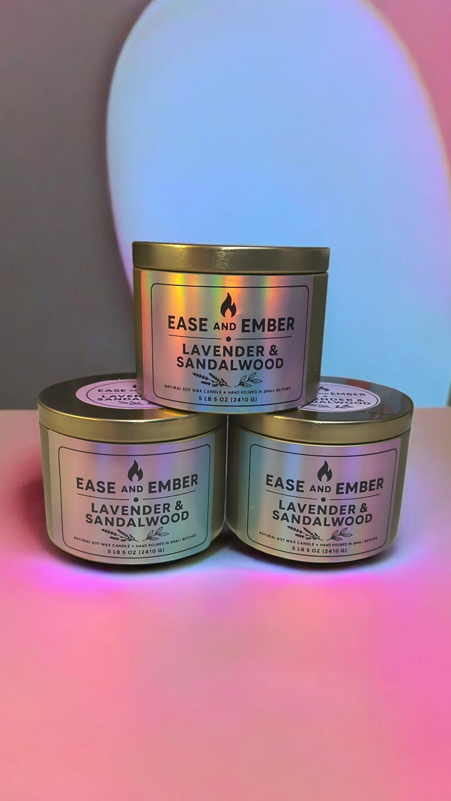 Lavender-and-Sandalwood Scented Candle